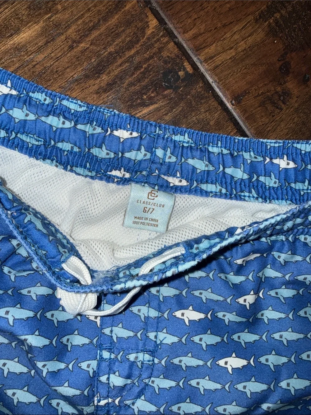 Class Club 5-Pack Boys' Swim Trunks. Size 6/7.